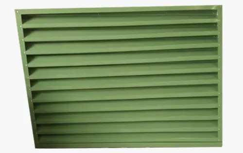 Green colour coated steel louver panel